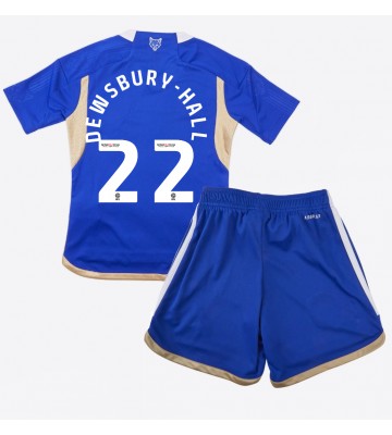 Leicester City Kiernan Dewsbury-Hall #22 Primera Equipación Niños 2023-24 Manga Corta (+ Pantalones cortos)